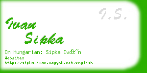 ivan sipka business card